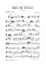 télécharger la partition d'accordéon Hija de fuego (Fille de feu) (Paso Doble) au format PDF