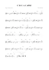 descargar la partitura para acordeón C'est à Capri (Relevé) en formato PDF