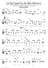 descargar la partitura para acordeón La guinguette de nos amours (Boston) en formato PDF