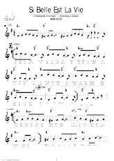 download the accordion score Si belle est la vie (Madison) in PDF format
