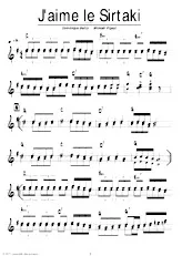 scarica la spartito per fisarmonica J'aime le Sirtaki in formato PDF