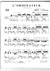 télécharger la partition d'accordéon L'ordinateur (Tango Chanté) au format PDF