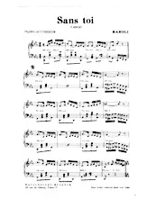 descargar la partitura para acordeón Sans toi (Tango) en formato PDF