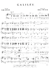 descargar la partitura para acordeón Galilée (Fox) en formato PDF