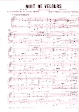 télécharger la partition d'accordéon Nuit de velours (1er Accordéon) (Boléro Chanté) au format PDF
