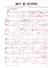 descargar la partitura para acordeón Nuit de velours (1er Accordéon) (Boléro Chanté) en formato PDF