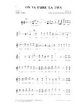 download the accordion score On va faire la java in PDF format