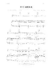 descargar la partitura para acordeón O Carole (Carol) en formato PDF