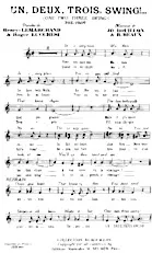 télécharger la partition d'accordéon Un Deux Trois Swing (One Two Three Swing) (Fox Trot) au format PDF