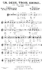 descargar la partitura para acordeón Un Deux Trois Swing (One Two Three Swing) (Fox Trot) en formato PDF