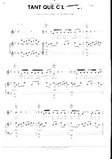 descargar la partitura para acordeón Tant que c'est toi en formato PDF