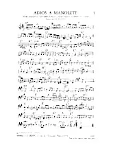 download the accordion score Adios a Manolete (Paso Doble) in PDF format
