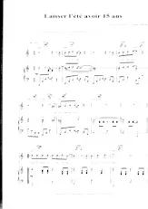 download the accordion score Laisser l'été avoir 15 ans in PDF format