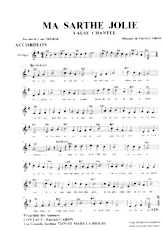 télécharger la partition d'accordéon Ma Sarthe jolie (Valse Chantée) au format PDF
