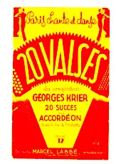download the accordion score Recueil : Paris chante et danse 20 valses du compositeur Georges Krier / 20 Succès pour Accordéon in PDF format