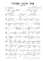 descargar la partitura para acordeón Vivre sans toi (Boléro) en formato PDF