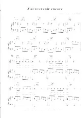 descargar la partitura para acordeón J'ai souvenir encore en formato PDF