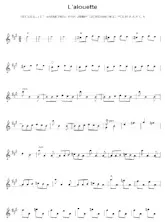 descargar la partitura para acordeón L'Alouette en formato PDF