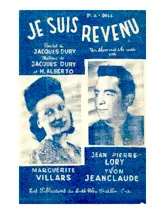 download the accordion score Je suis revenu (Slow Chanté) in PDF format