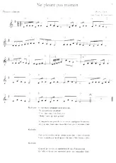 télécharger la partition d'accordéon Ne pleure pas maman (Arrangement Lyne et Jodi) (Chanson Enfantine) au format PDF