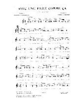 scarica la spartito per fisarmonica Avec une fille comme ça (Step Marche) in formato PDF