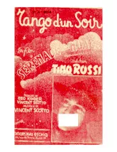 scarica la spartito per fisarmonica Tango d'un soir (Du film : Sérénade aux nuages) in formato PDF