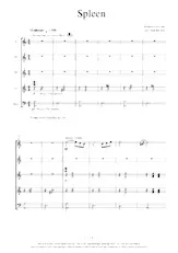 scarica la spartito per fisarmonica Spleen (Arrangement Paul de Bra) (Orchestration) in formato PDF