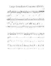 download the accordion score Largo from Lute Concerto (RV 93) (Arrangement Paul de Bra) (Orchestration) in PDF format