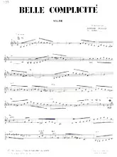 download the accordion score Belle complicité (Valse) in PDF format