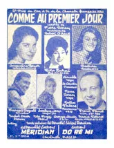 download the accordion score Comme au premier jour (Chant : Dalida / Rika Zaraï / François Deguelt) (Boléro Chanté) in PDF format