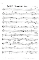 descargar la partitura para acordeón Echo Bavarois (Valse) en formato PDF