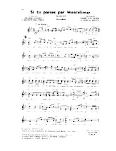 descargar la partitura para acordeón Si tu passes par Montélimar (Marche) en formato PDF