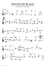 scarica la spartito per fisarmonica Mon boston en bleu in formato PDF