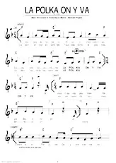 descargar la partitura para acordeón La polka on y va en formato PDF