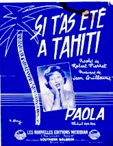 télécharger la partition d'accordéon Si t'as été à Tahiti (Baïon Chanté) au format PDF