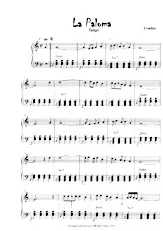 télécharger la partition d'accordéon La Paloma (Version Facile) (Tango) au format PDF