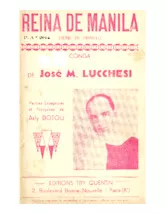 scarica la spartito per fisarmonica Reina de Manila (Reine de Manille) (Orchestration Complète) (Conga) in formato PDF