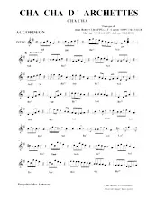 scarica la spartito per fisarmonica Cha cha d'Archettes in formato PDF