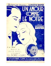 télécharger la partition d'accordéon Un amour comme le nôtre (Chant : Lucienne Boyer) (Slow Chanté) au format PDF