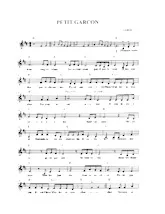 descargar la partitura para acordeón Petit Garçon en formato PDF