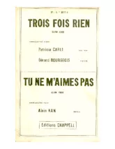 scarica la spartito per fisarmonica Trois fois rien (Orchestration Complète) (Slow Rock) in formato PDF