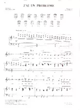 descargar la partitura para acordeón J'ai un problème (Slow) en formato PDF