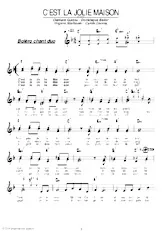 scarica la spartito per fisarmonica C'est la jolie maison (Boléro) in formato PDF