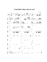 télécharger la partition d'accordéon Concerto para uma so voz (Concerto pour une voix) au format PDF