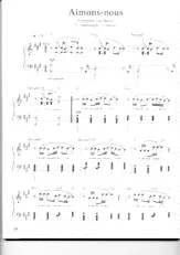 download the accordion score Aimons Nous in PDF format