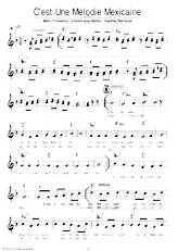 download the accordion score C'est une mélodie Mexicaine in PDF format