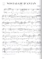 descargar la partitura para acordeón Nostalgie d'antan (Valse) en formato PDF