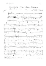 download the accordion score Donnez moi des roses in PDF format