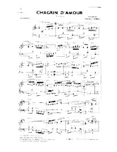 scarica la spartito per fisarmonica Chagrin d'amour (Tango) in formato PDF