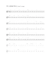 descargar la partitura para acordeón Tea for two (Swing) en formato PDF